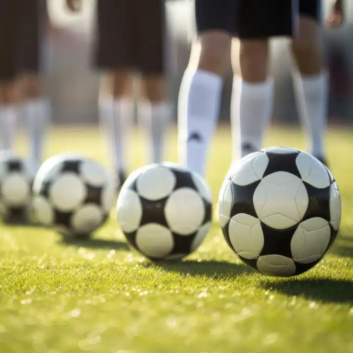 Ballons de foot alignés responsabilité des clubs et associations sportives